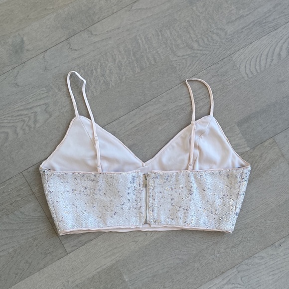 Forever 21 Sparkle Crop Top - Size Medium - Picture 2 of 3